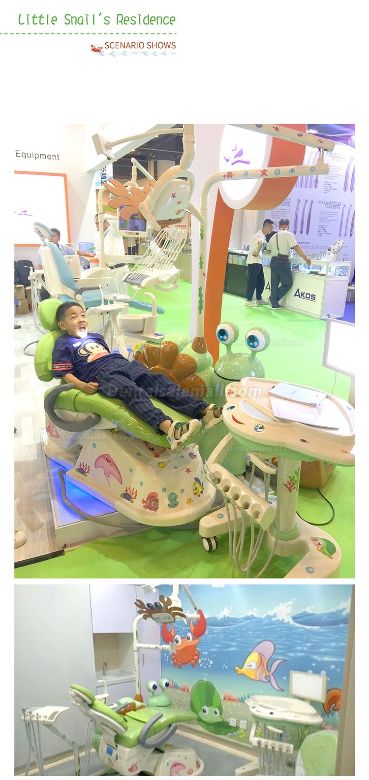 Gladent® GD-S800 Children Dental Chair Unit Electric Kids Dental Chair Dental Pediatric Treatment Unit